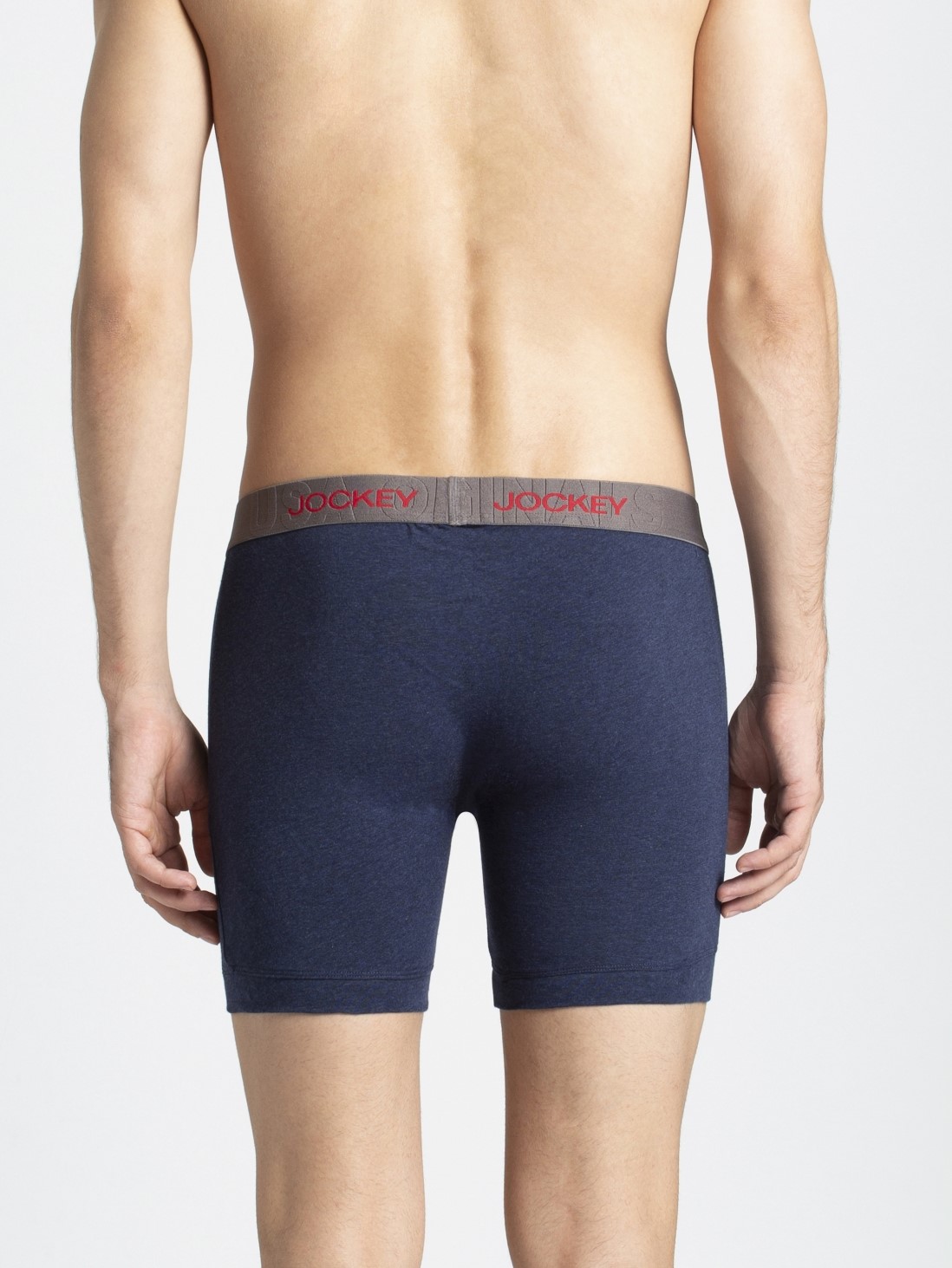 Download Jockey Men Innerwear Bottoms | Ink Blue Melange Boxer Brief