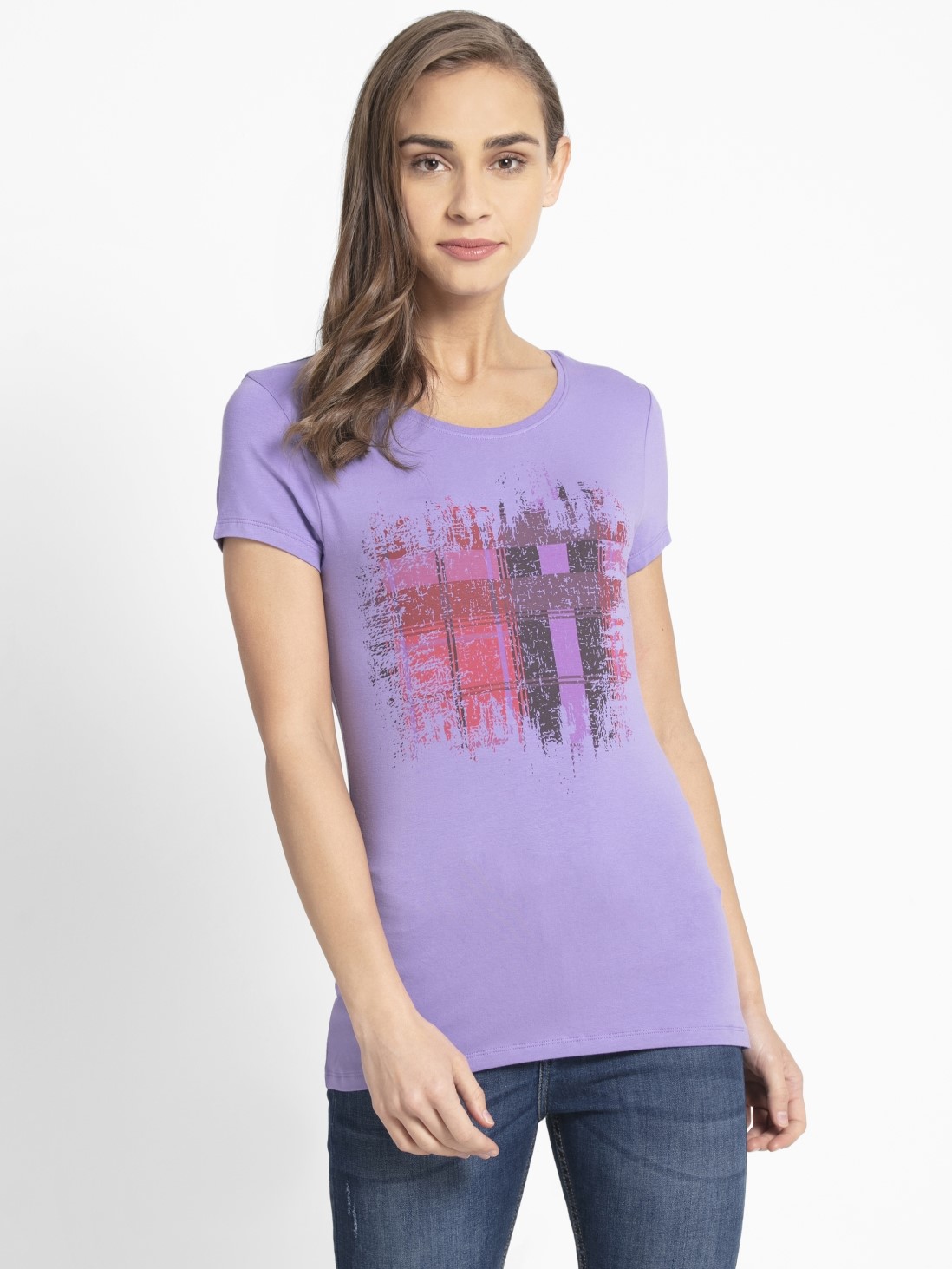 

Jockey Women Paisley Purple Print46 Graphic T-Shirt -  - 1361