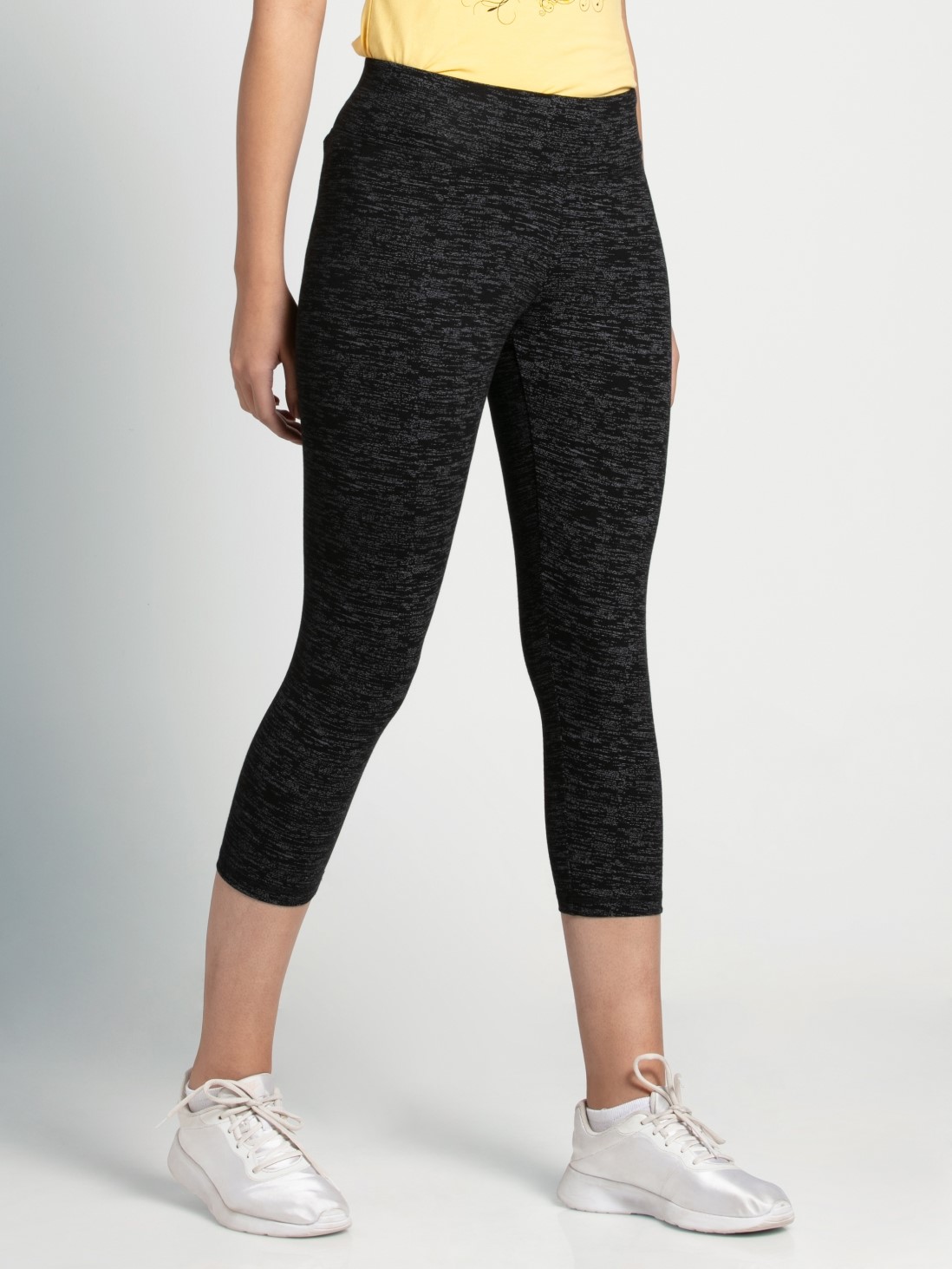 

Jockey Women Black Marl Knit Sports Capri -  - 1391