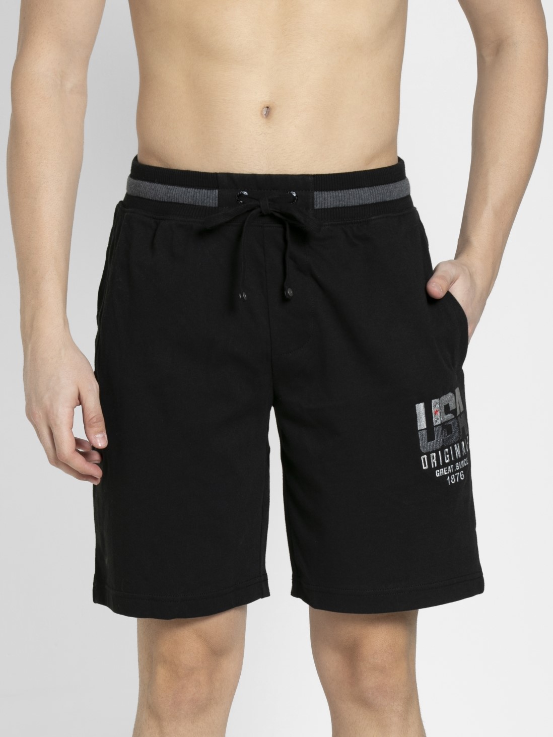 

Jockey Men Black Straight fit Shorts -  - UM03