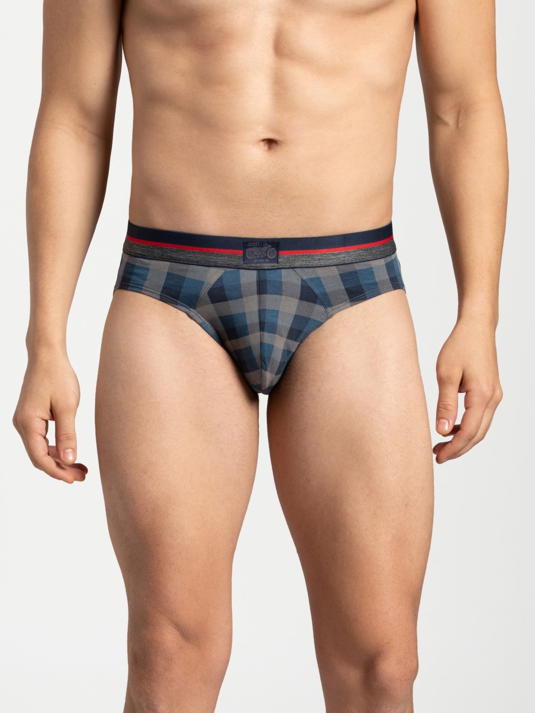 

Jockey Men Charcoal Melange Print5 Brief -  - ZN04, Grey