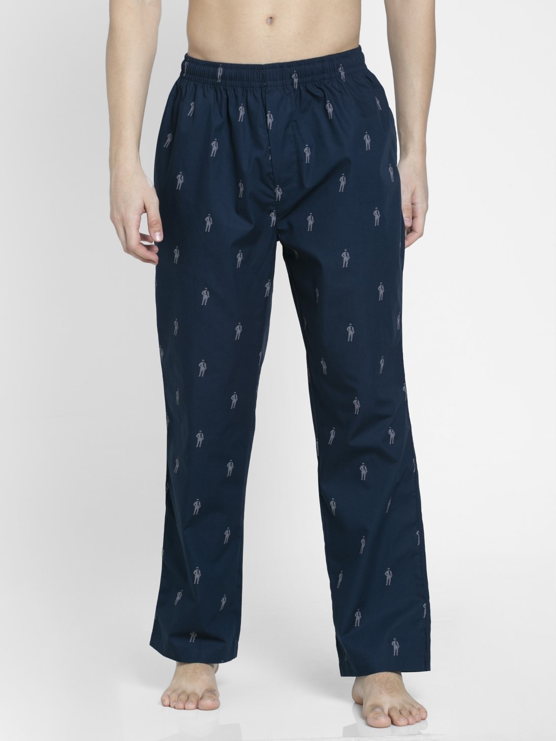 

Jockey Men Navy Print01 Pyjama -  - 9009, Blue