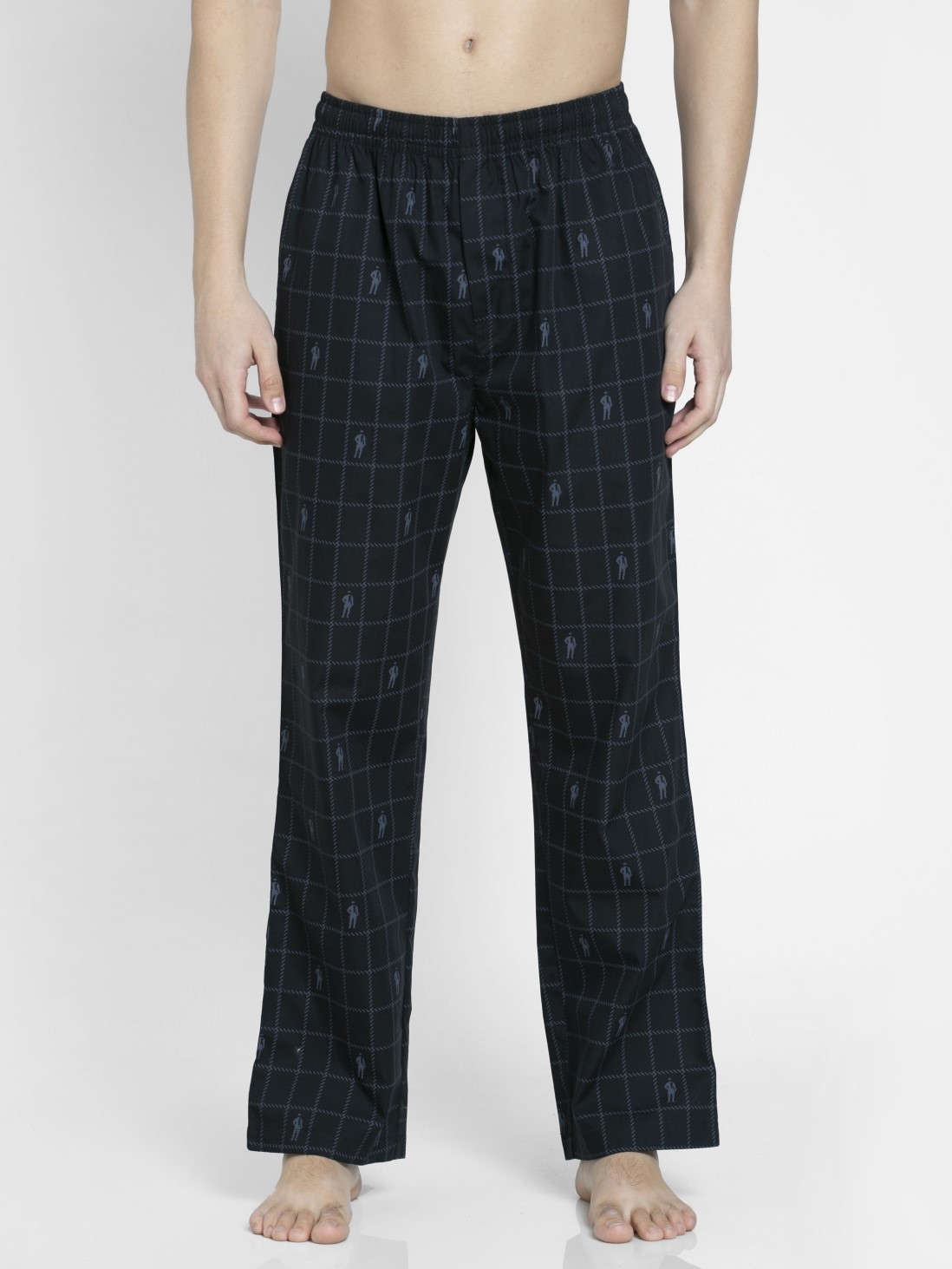 

Jockey Men Black Print10 Pyjama -  - 9009, Grey