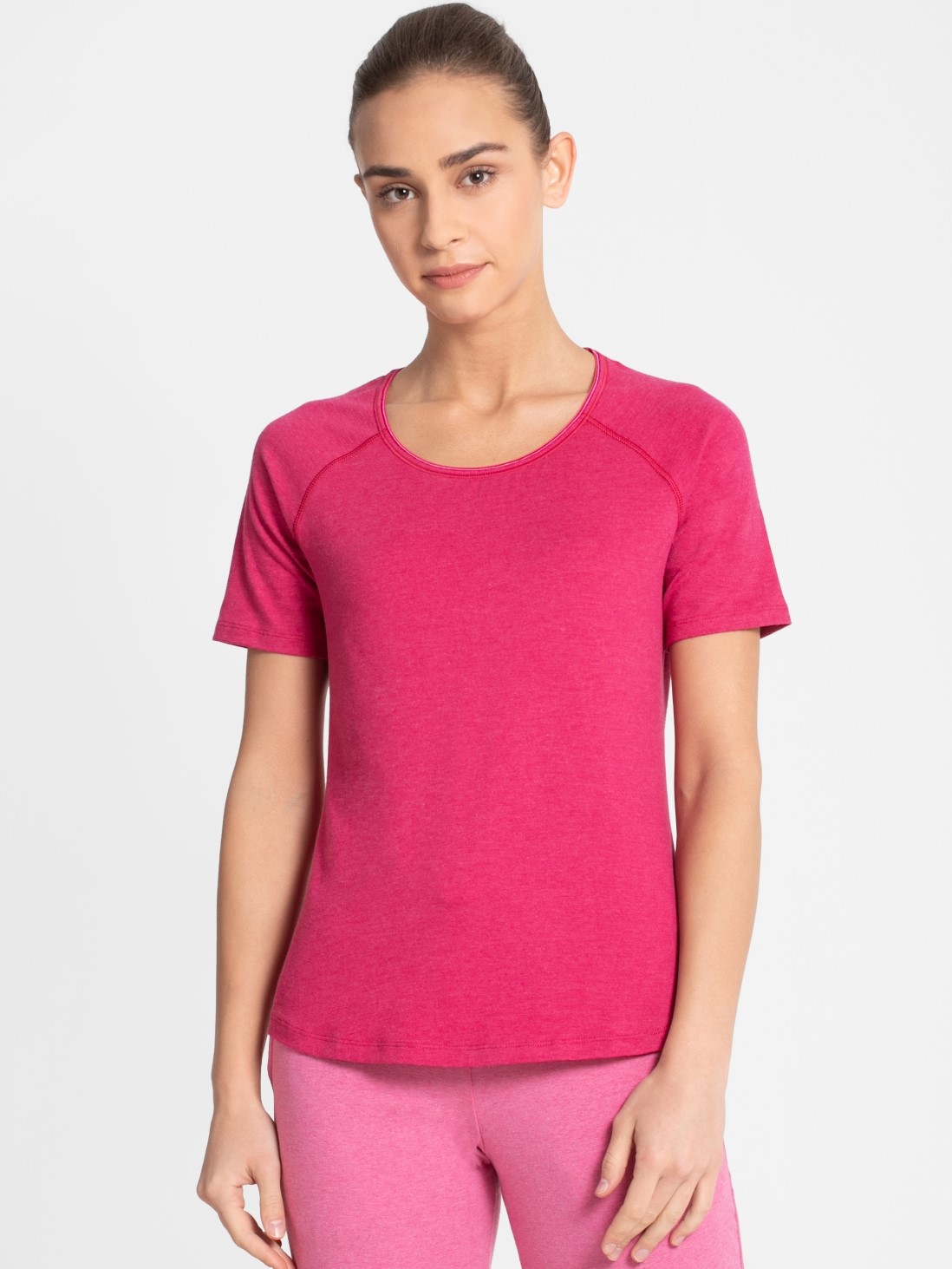 

Jockey Women Cherry Jubilee Melange T-Shirt -  - AW27, Pink