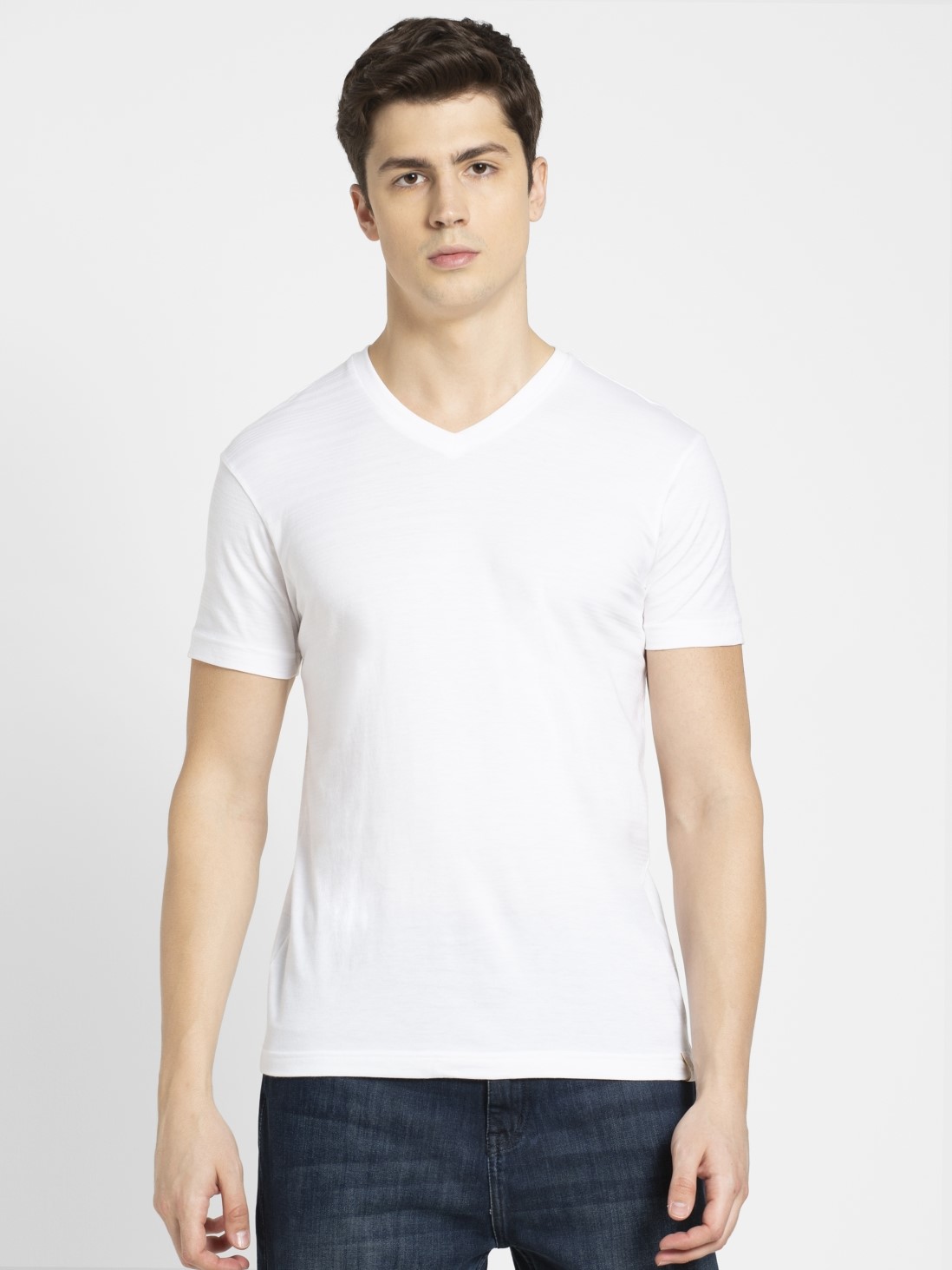 

Jockey Men White V-Neck T-Shirt -  - IM01