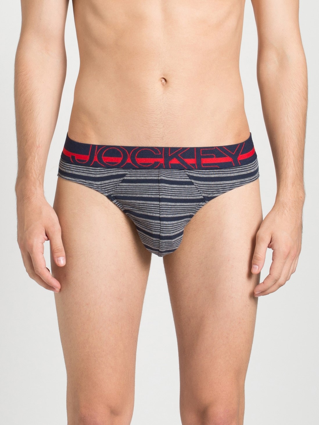 

Jockey Men Mid Grey Snow Melange Modern Brief -  - US17