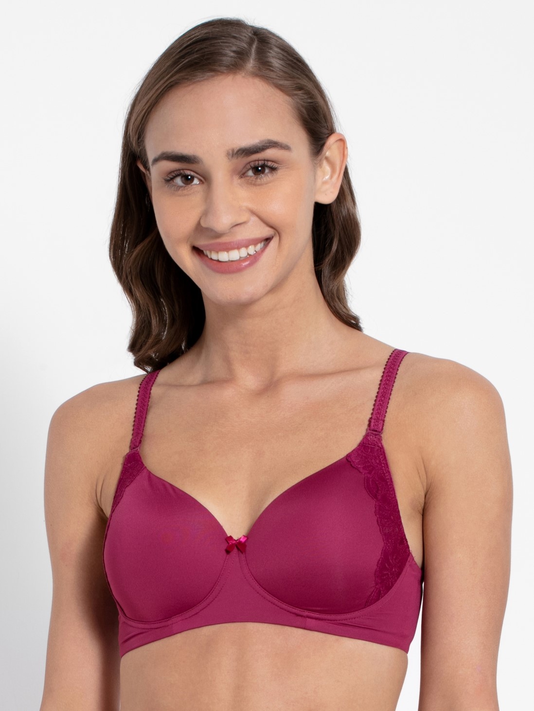 

Jockey Women Pink Wine Non wired T-Shirt Bra -  - 1816