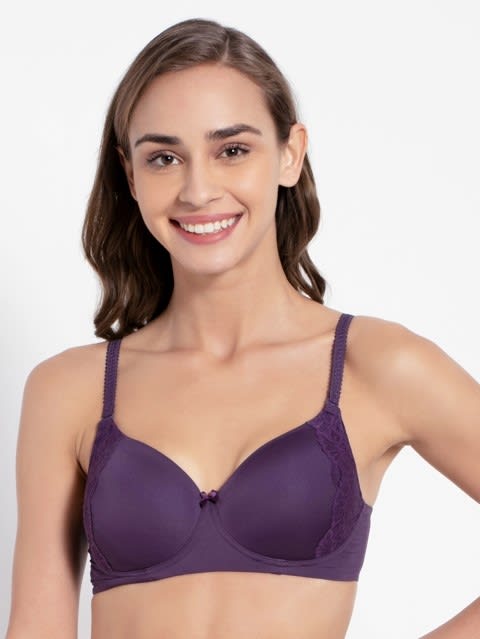 JOCKEY Purple Cosmos T-Shirt Bra (32B, 32C, 34B, 34C, 36B, 36C, 38B) in  Bangalore at best price by Ashwin Collection - Justdial