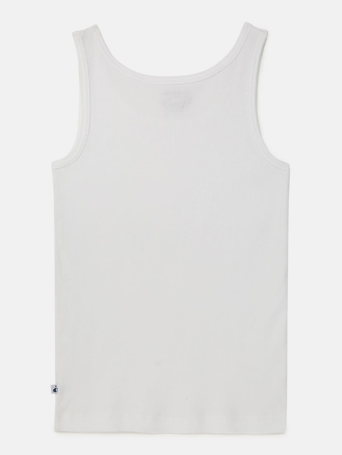 Buy White Ribbed Boys Vest (Pack of 2) for Boys 3321 | Jockey India